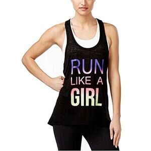 Ideology Womens Graphic Burnout Tank Top Size XXL